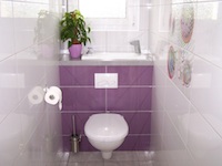 WiCi Bati Handwaschbecken auf Wand-WC intergriert - Herr L (Frankreich - 90)